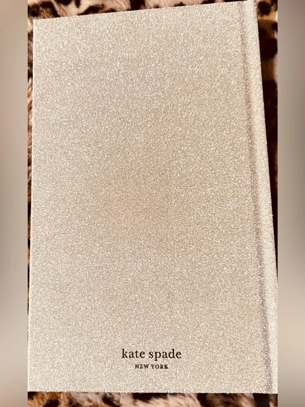 Kate Spade Gold Glitter The More The Merrier Lined Writing Journal NEW